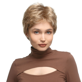 Krótka peruka syntetyczna na większą głowę wielotonowy blond z odrostem ESPRESSO LARGE # 14/88/8R