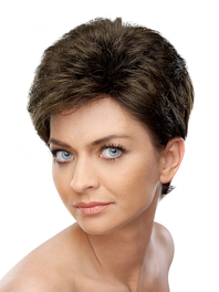 Peruka damska z włosów syntetycznych ciemny rudy z odrostem SARAH LIFE # 130/31/4R