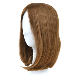 Peruka topper z naturalnych włosów słowiańskich brąz STILLA 35cm # 6/8/10