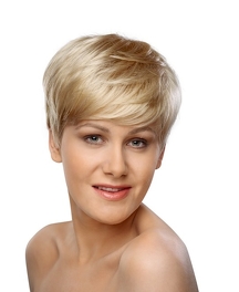 Peruka z włosów syntetycznych rozświetlony brąz rozświetlony brąz CLAIRE # 123/637TR