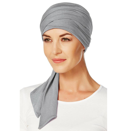 Turban z chustą Christine Headwear MANTRA # grey melange