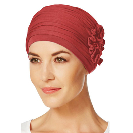 Turban czerwony Christine Wear LOTUS # red bud