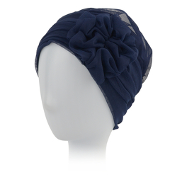Granatowy turban w stylu retro BELLA # BM20