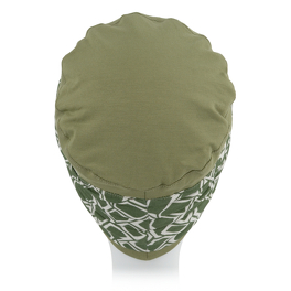 Turban z ozdobną opaską oliwkowa zieleń CAPRI # B104+B445