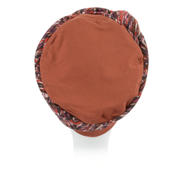 Turban z lekką i oddychającą podszewką brązowy CARDIFF # B125+TL64
