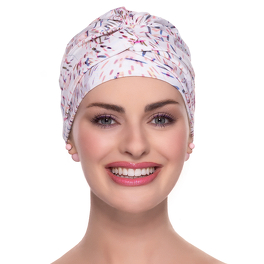 Przylegający turban w delikatne wzory ELA # 109