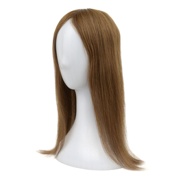 Topper z naturalnych włosów słowiańskich średni brąz DOP 600/60 40cm # 10/30