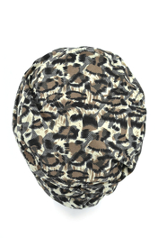 Ciepły turban w panterkę LYNX