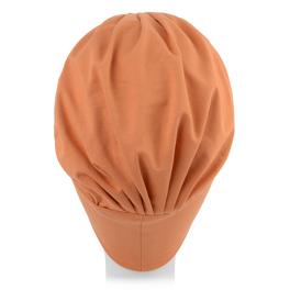 Kilkuczęściowy zestaw turban oraz dwie ozdobne opaski z metalową klamrą pomarańczowy NICOLA # B128