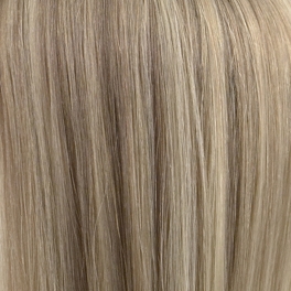 Półperuka z naturalnych włosów azjatyckich chłodny blond z refleksami TEAR # 10/16+LP14+16ASH H