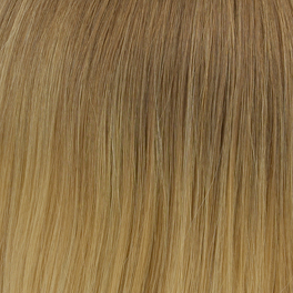 Topper z naturalnych włosów słowiańskich blond z odrostem ombre AVA 15cm # 10R+14/16