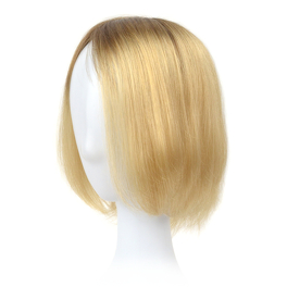 Topper z naturalnego włosa słowiańskiego blond ombre DALIA 20cm # 8/12R+14/16