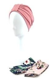 Elegancki i elastyczny różowy turban OLIVIA # BM013