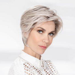 Krótka damska peruka syntetyczna kamienny blond GLAM SOFT # stonegrey mix