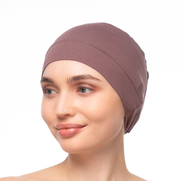 Lekki i prosty turban brąz BALI # BM220