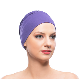 Turban do codziennego użytku fioletowy ADELA # 229*