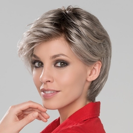 Peruka damska syntetyczna bardzo jasny siwy z odrostem CITTA MONO # silver/rooted
