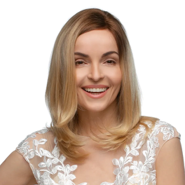 Peruka naturalna włosy słowiańskie virgin linia rozmyta ciemny blond 30cm KYA XY # 10