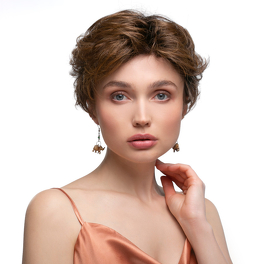 Peruka syntetyczna termoodporna ciemny blond LARIX # 14/16