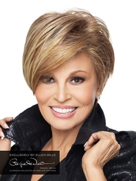 Peruka damska z włosów syntetycznych ciepły siwy RIVER MONO # smoke/mix*