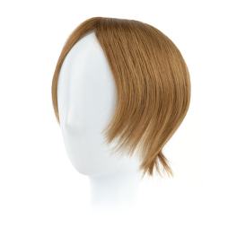 Topper z naturalnych włosów słowiańskich jasny brąz STILLA 15cm # 8/12