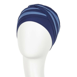 Turban niebieski Christine Wear SHANTI # dark blue/light lila