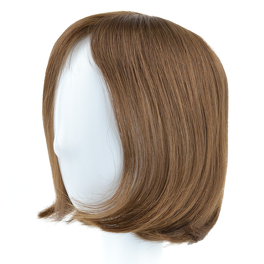 Topper z naturalnych słowiańskich włosów dziewiczych brąz AIKA 25cm # 6/8