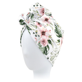 Turban dla niemowląt 100% bawełna KALINKA baby wzór kwiatowy # 478A*