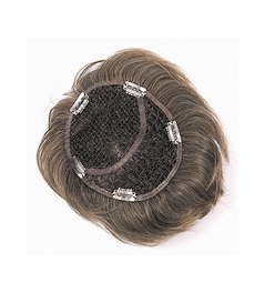 Topper z włosa naturalnego kasztanowy brąz VOLUME TOUCH # 33-27T siatka