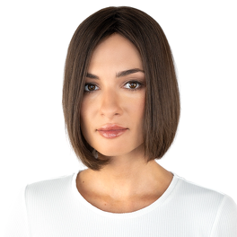 Topper z naturalnych włosów słowiańskich brąz STILLA 25cm # 8