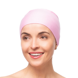 Lekki i delikatny różowy turban VIOLET PLUS # 4