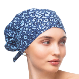 Prosty do ułożenia lekki i wygodny turban granatowy FELICJA NEW # T-394*