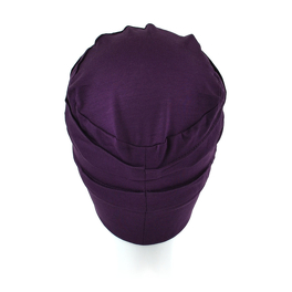 Klasyczny turban z delikatnymi przeszyciami ORCHID # 38 śliwka