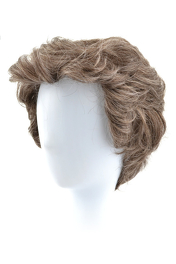 Peruka męska z włosów syntetycznych popielaty brąz z siwymi refleksami TANGUY # 38*