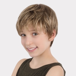 Dziecięca peruka z jasnobrązowych włosów syntetycznych LILLY* # lightbrown