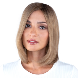 Topper z włosów naturalnych słowiańskich ciemny brąz TAU 25cm # 4/6