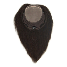 Topper z włosów naturalnych słowiańskich ciemny brąz TAU 25cm # 4/6