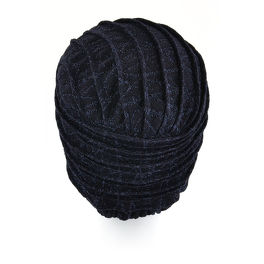 Elegancki turban o ciekawym wzorze i fakturze MIDNIGHT*