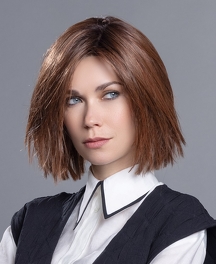 Peruka syntetyczna termoodporna bob z wyrazistym wykończeniem perłowy blond z odrostem LIA MONO PART II # pearlblonde/rooted