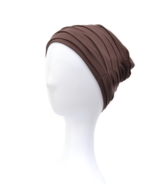 Lekki i komfortowy brązowy turban ZUZA # 25*