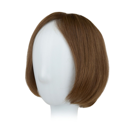 Topper z naturalnych słowiańskich włosów dziewiczych brąz AIKA 20cm # 6/8