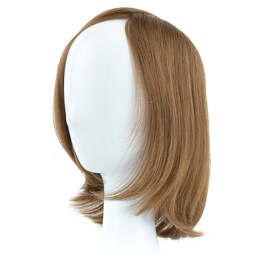 Topper z naturalnych słowiańskich włosów dziewiczych brąz AIKA 25cm # 6/8/10