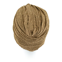 Elegancki złoty turban z marszczeniem GOLD
