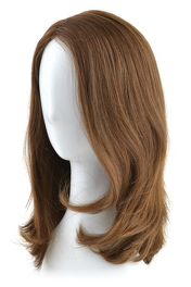 Długa peruka słowiańska dziewicza włosy średni brąz 35cm KYA XY # 6/8/10