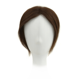 Topper z naturalnych włosów słowiańskich głęboki ciemny brąz DOP 600/13 20cm #2/4