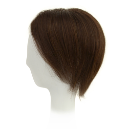Topper z naturalnych włosów słowiańskich głęboki ciemny brąz DOP 600/13 20cm #2/4