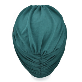 Dwuczęściowe nakrycie głowy turban butelkowa zieleń LUNA # BM13