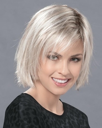 Półperuka syntetyczne włosy mocowane na bazie tiulowej pastelowy blond z odrostem FIZZ # pastelblonde/rooted