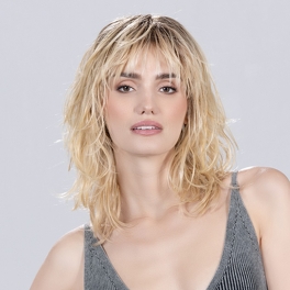 Peruka syntetyczna fryzura typu shaggy srebrny blond z odrostem ENERGY # silverblonde/rooted