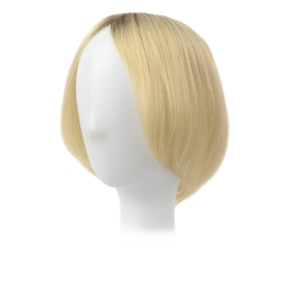 Damski topper naturalny z włosów słowiańskich blond z odrostem GALEA 20cm # 10R+14/16